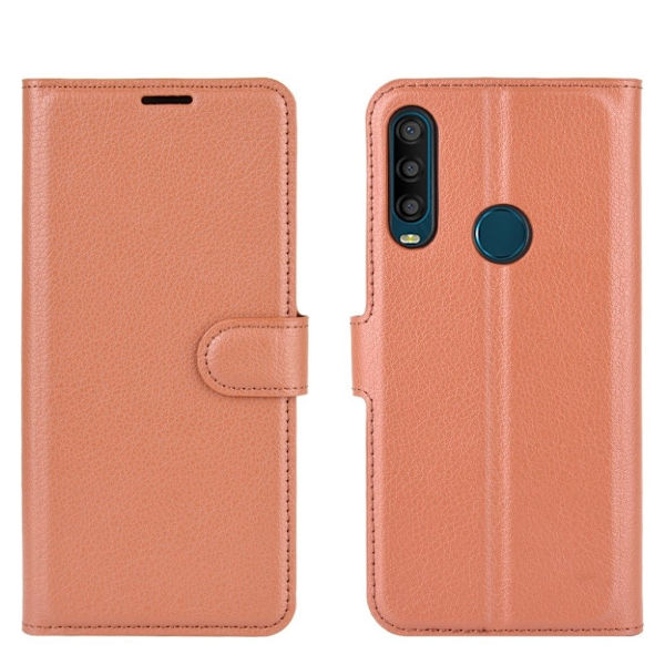 Classic Alcatel 1s (2020) Flip Etui - Brun Brown