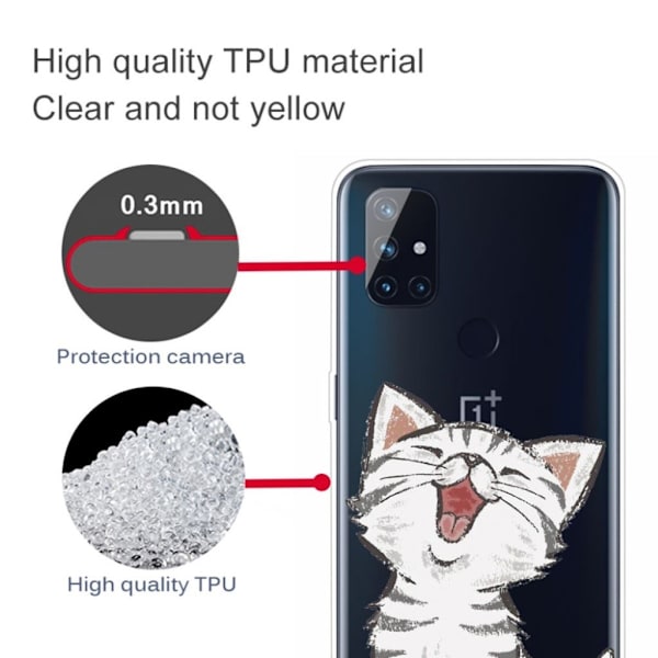 Deco OnePlus Nord N100 etui - kat White