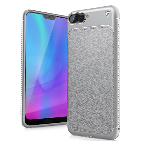 IVSO Gentry Series Huawei Honor 10 mobilskal TPU och PU läder material värmeavledande - Grå Silvergrå