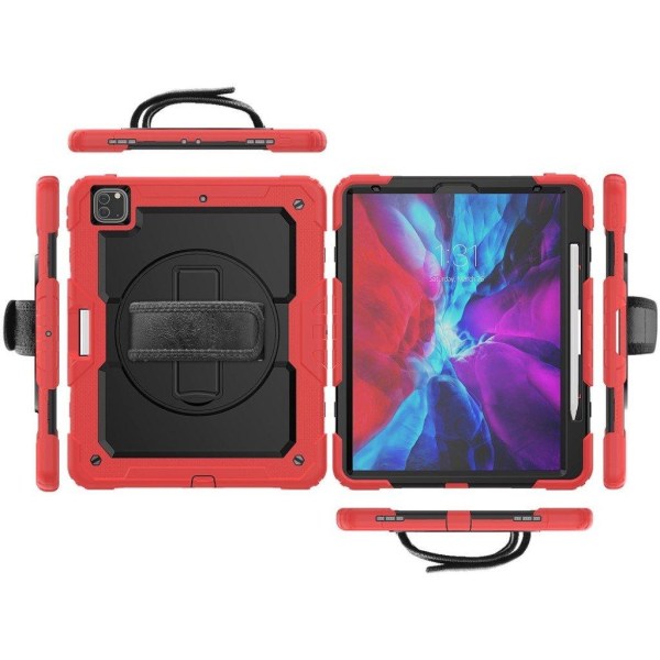 iPad Pro 12.9 inch (2020) / (2018) 360 swivel combo case - Red Röd