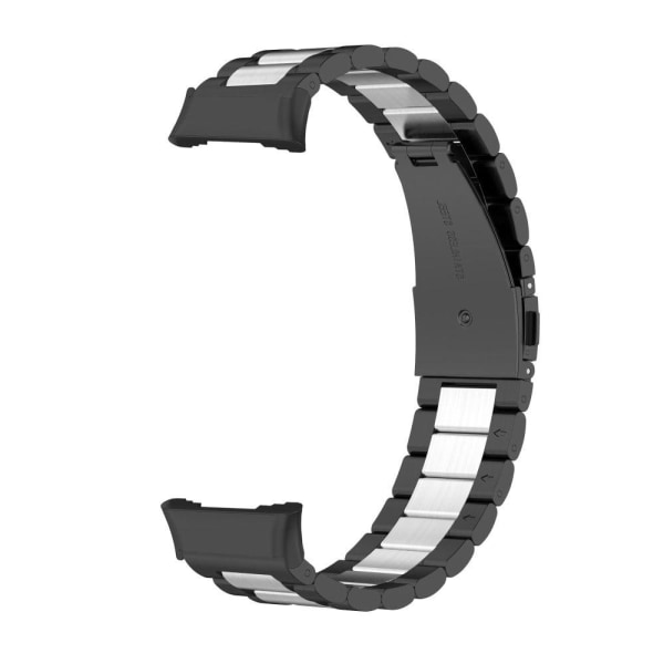 Oppo Watch Free stainless steel watch strap - Black / Silver Black