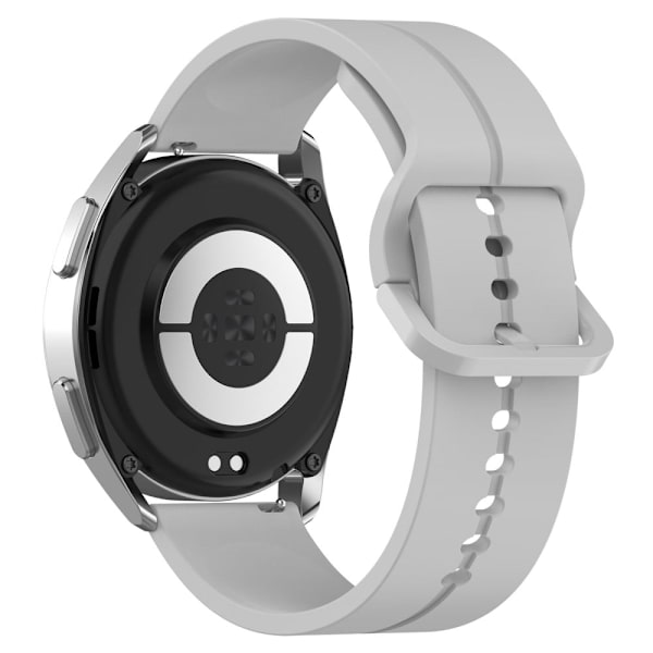 22 mm universal silikonrem - Lysegrå Silver grey