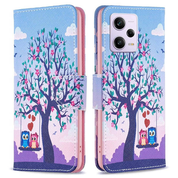 Wonderland Xiaomi Poco X5 Pro Flip Etui - To Ugler Purple