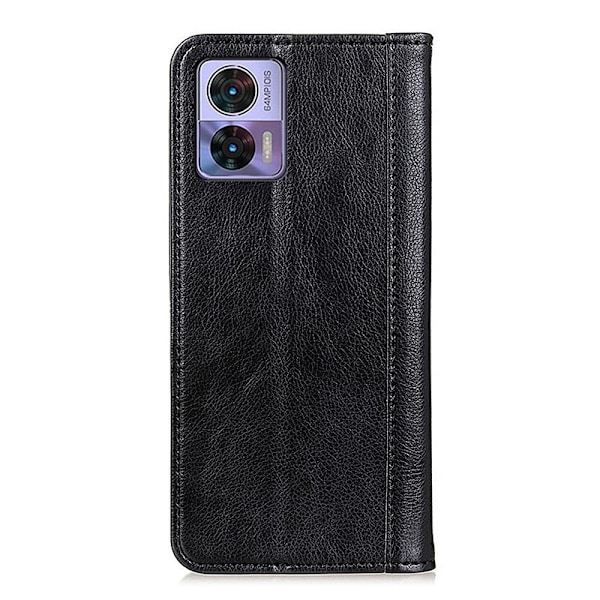 Aito nahkakotelo magneettisuljuksella Motorola Edge 30 Neo - Musta Black