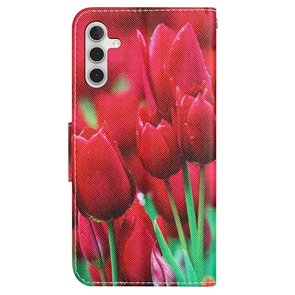 Wonderland Samsung Galaxy A54 Flip Etui - Tulip Red