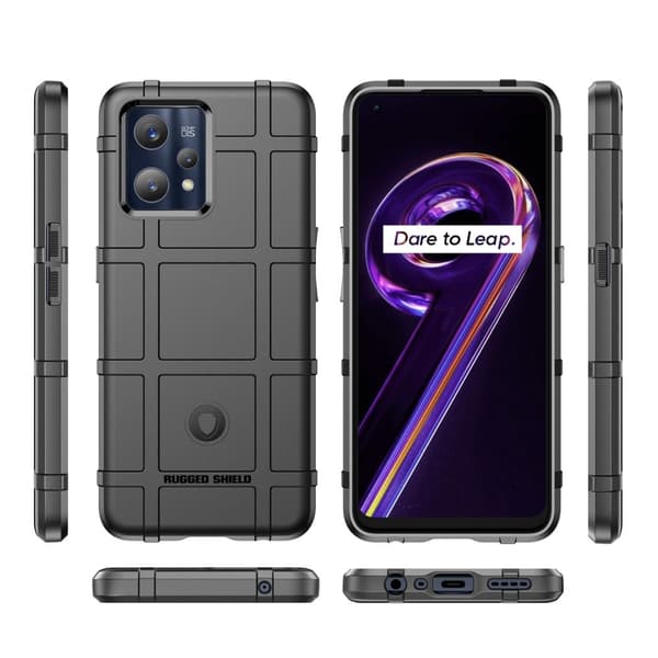 Rugged Shield Etui Realme 9 Pro Plus - Svart Black