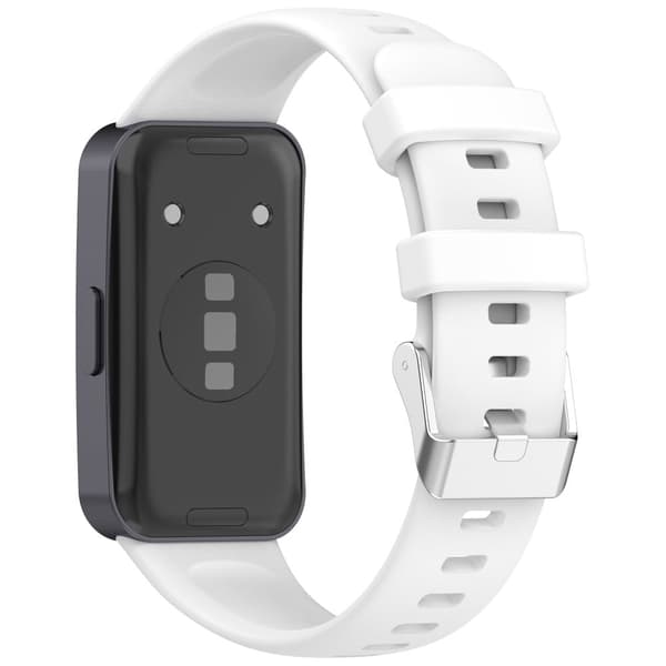 Silikone urrem Huawei Band 9 NFC / 9 / 8 NFC / 8 Justerbar håndledsrem - Hvid White