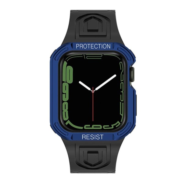 Apple Watch (41mm) contrast color watch strap + cover - Black / Svart