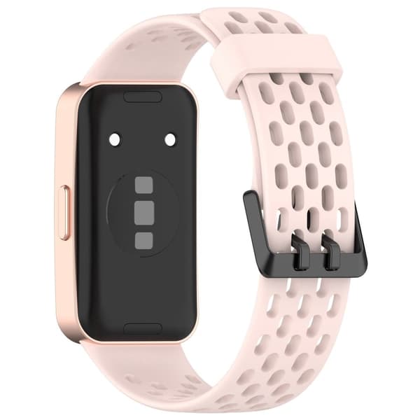 Huawei band 9 / 9 NFC / 8 / 8 NFC Erstatningsbånd Justerbart silikonklokkerem - Rosa Pink