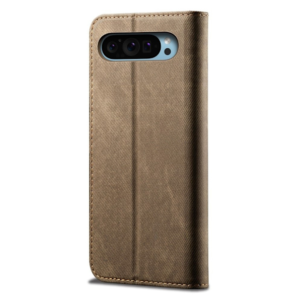 Jeans Google Pixel 9 / Google Pixel 9 Pro flip etui - Khaki Brown