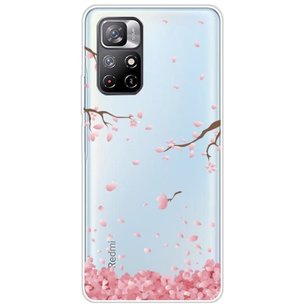 Deco Xiaomi Redmi Note 11T 5G / Note 11s 5g Etui - Falling Blomst Pink