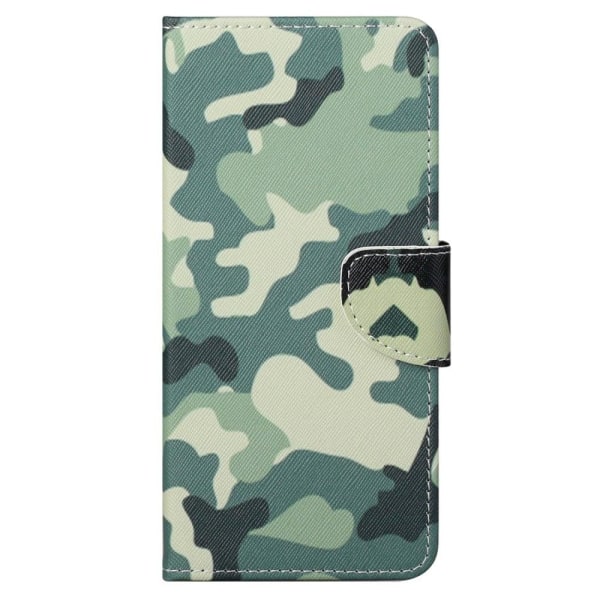 Wonderland Samsung Galaxy S23 Ultra Flip Etui - Camouflage Green