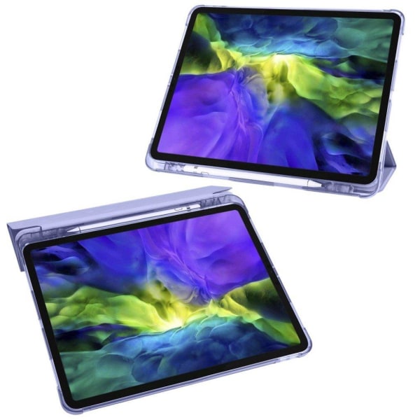 iPad Pro 11 inch (2020) / (2018) tri-fold leather case - Purple Purple
