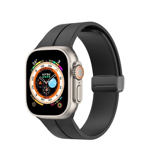 Apple Watch Series 8 (41mm) silikonerem - Sort Black