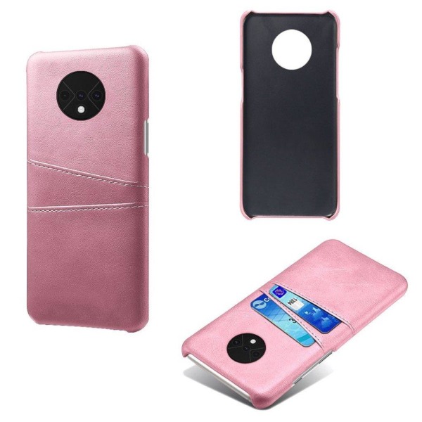 Dual Card cover - OnePlus 7T – Rødguld Pink