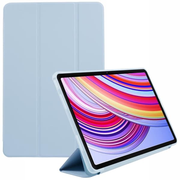 For Xiaomi Redmi Pad Pro / Poco Pad Etui PU Lær + Silikon Tri-Fold Stand Pro / Poco Padtective Deksel - Babyblå Blue
