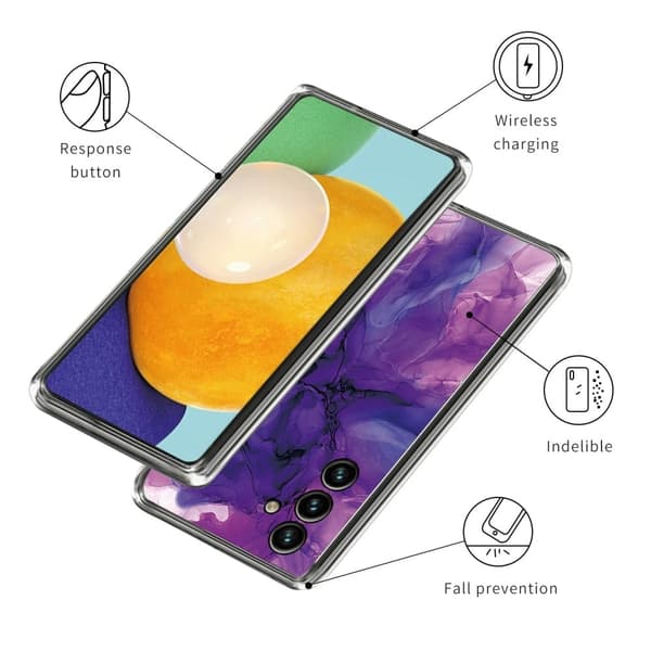 Deco Samsung Galaxy A55 cover - Style L Purple