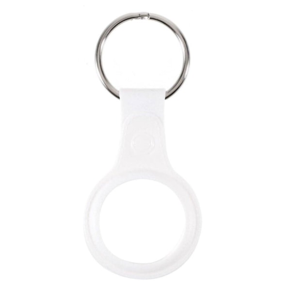 AirTags TPU cover with key ring - White Vit