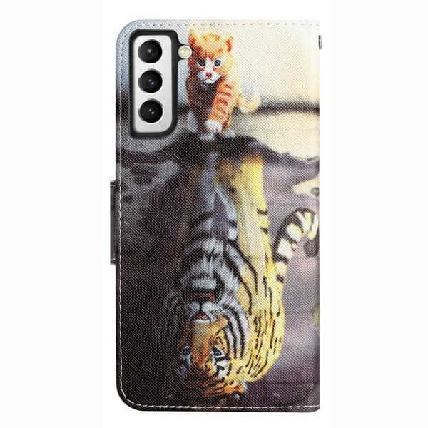 Wonderland Samsung Galaxy S23 Flippetui - Tiger Yellow