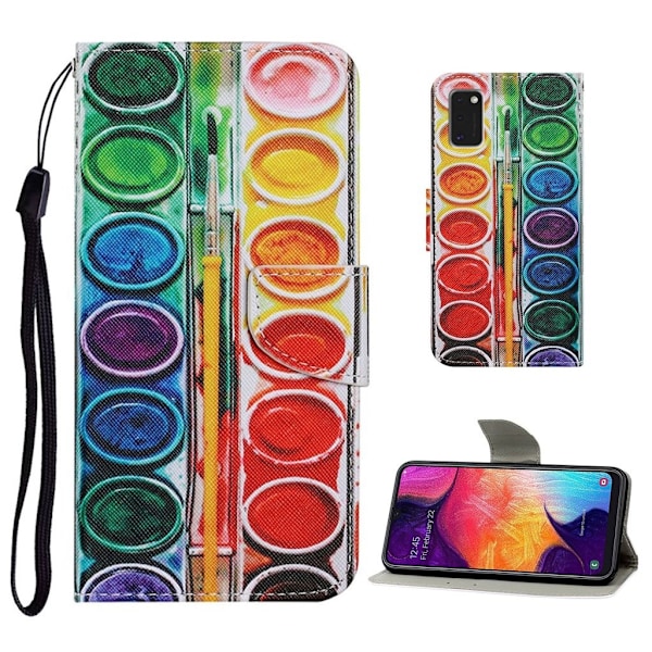 Wonderland Samsung Galaxy A41 Flippetui - Palette Multicolor