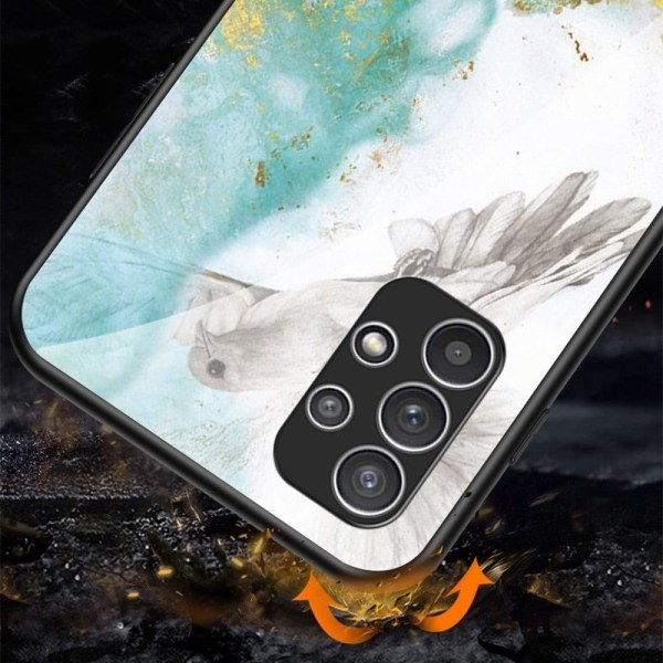Fantasy Marble Samsung Galaxy A23 cover - Flyvende Due-Marmor Multicolor