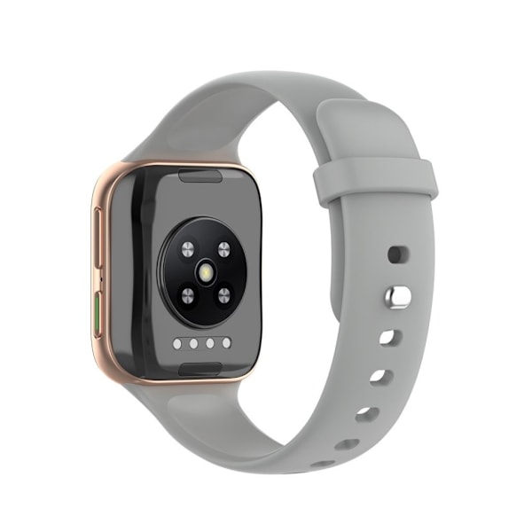 Oppo Watch (46mm) simple silikon klockarmband - grå Silvergrå