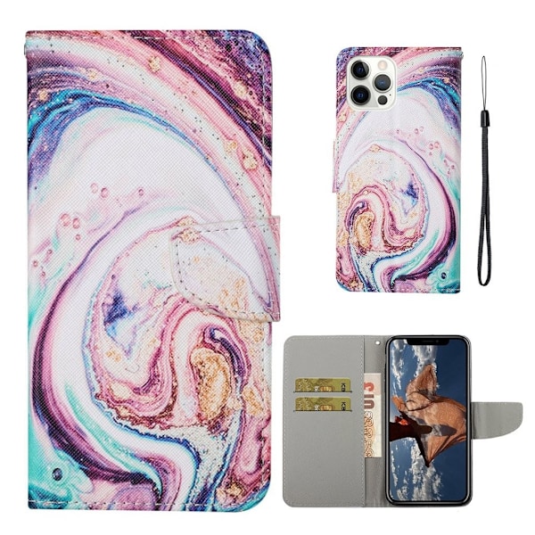 Wonderland iPhone 13 Pro Max flip etui - Oliemaleri Multicolor
