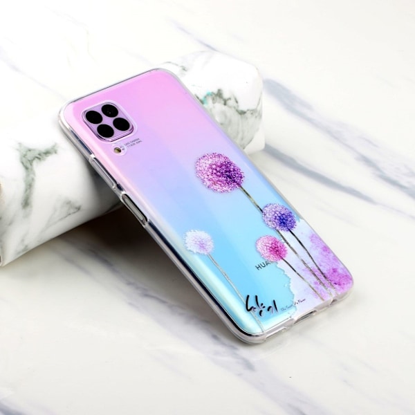 Deco Huawei P40 Lite / Huawei Nova 6 SE skal - Maskros Mönster Rosa