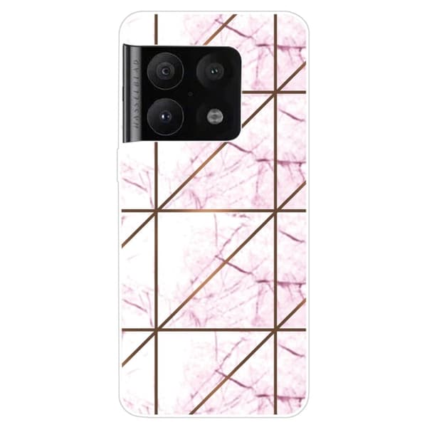 Marble OnePlus 10 Pro Suojakotelo - White In Square Strike Marble White