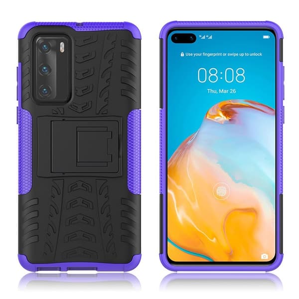 Offroad Cover - Huawei P40 - Sort / Lilla Purple