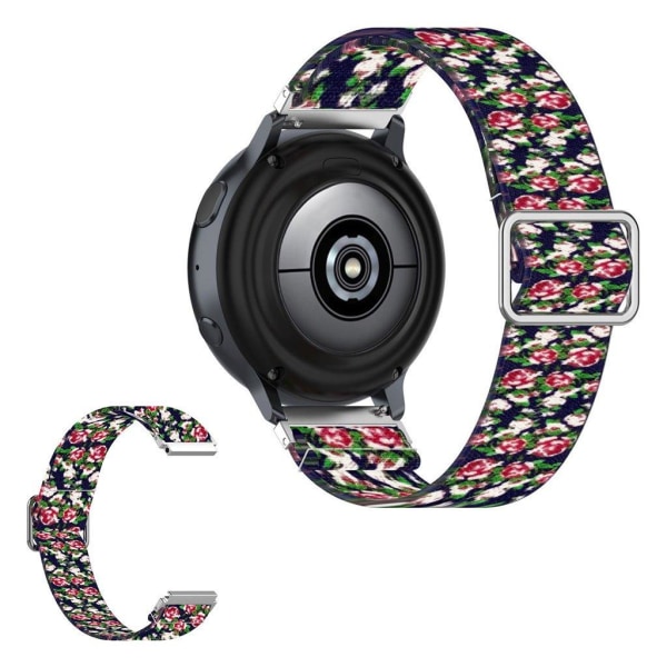 20 mm nylon-urrem til Samsung-ur - Blå Rose Multicolor