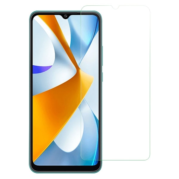 AMORUS kaari reuna karkaistua lasia näytönsuoja Xiaomi Poco C40 varten Transparent