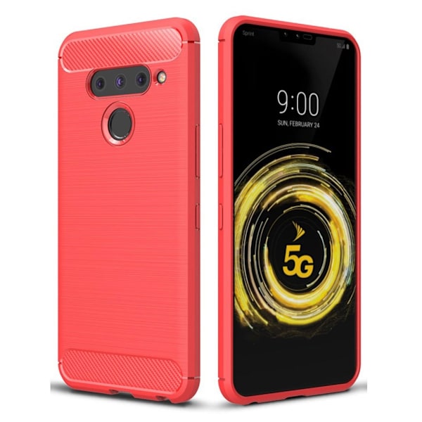 Carbon Flex LG V50 ThinQ deksel - Rød Red