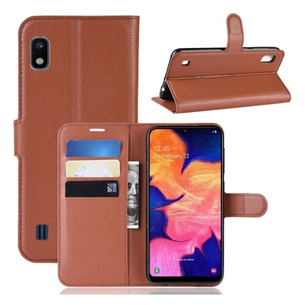 Classic Samsung Galaxy A10 etui - Brun Brown