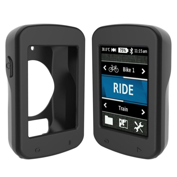 Garmin Edge 820 Flexibelt silikon skydds ram - Svart Svart