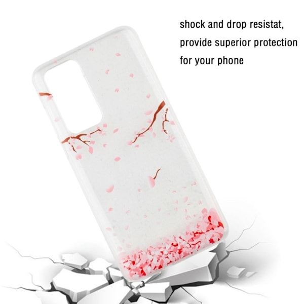 Deco Huawei P40 Pro etui - Falling Petals Pink