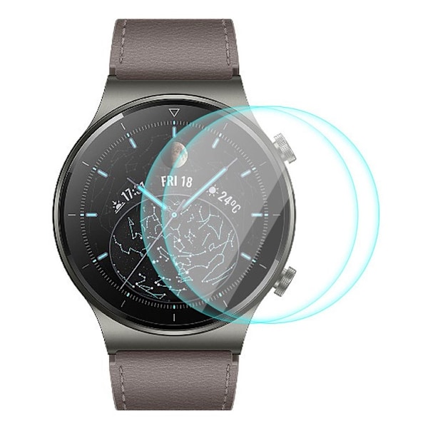 2Stk ENKAY Huawei Watch GT 2 Pro hærdet glas skærmbeskytter Transparent