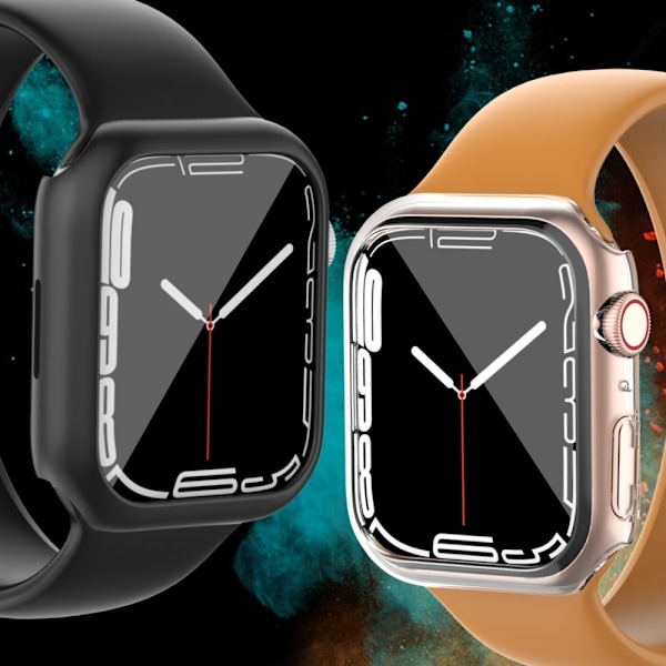 2Pcs AHASTYLE Apple Watch Series 8 (41mm) cover - Sort Black
