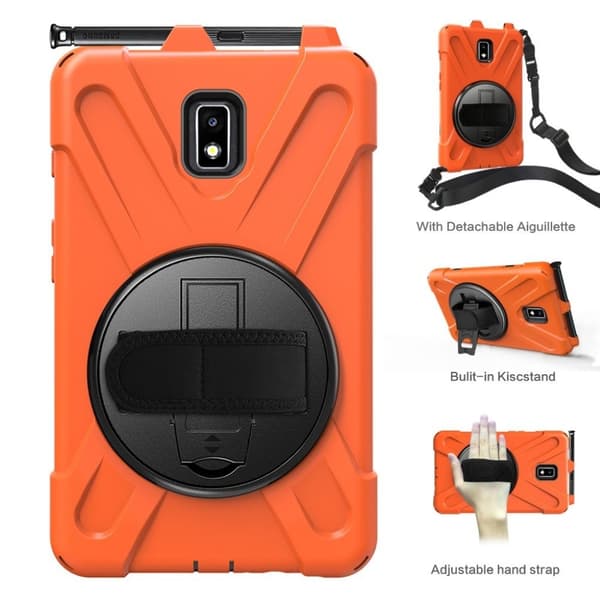 Samsung Galaxy Tab Active 2 X-Shape combo deksel  - Orange Orange