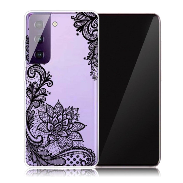 Deco Samsung Galaxy S21 etui - blonderblomst Black