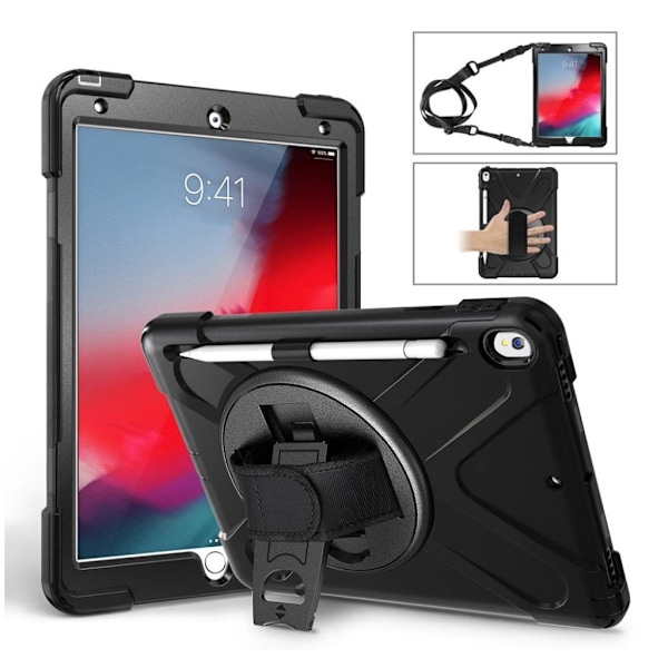 iPad Air (2019) 360 X-formet kombi etui - Sort Black