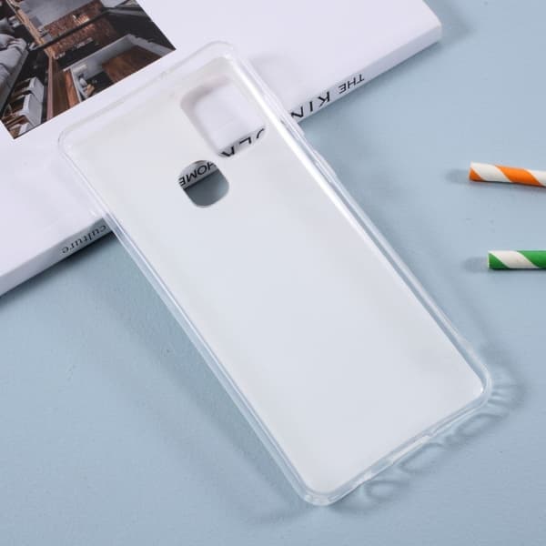 Marble Samsung Galaxy A21s Etui - Lysebrun / Cyan Klinkekule Green