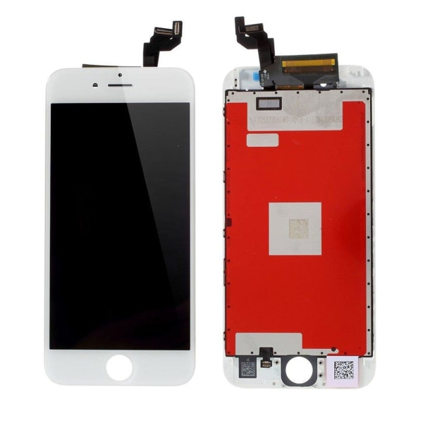 LCD skärm digitizer med smådelar för Iphone 6s 4.7. - Vit Vit