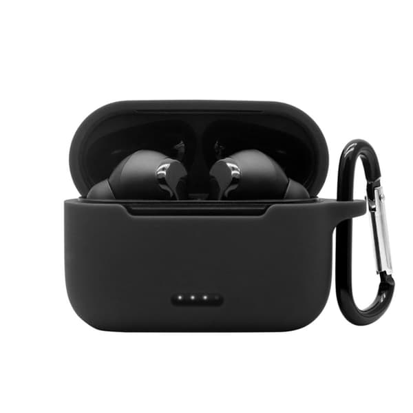TOZO NC2 silikoneetui med karabinhage - Sort Black