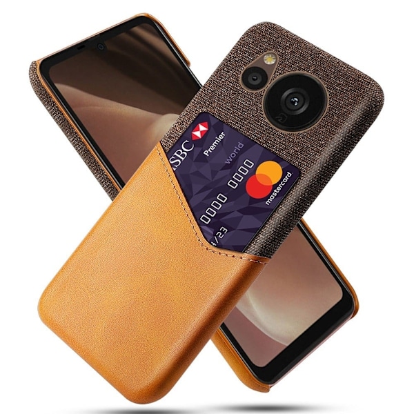 Bofink Sharp Aquos Sense 7 Plus Card Suojakuori - Ruskea Brown