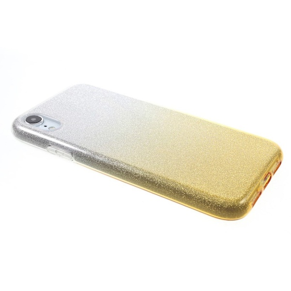 iPhone Xr hybrid etui med gradientfarve - Guld Gold