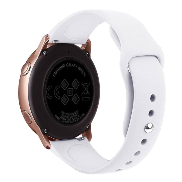 Samsung Galaxy Watch Active (20mm) slitstarkt klockarmband - Vit Vit