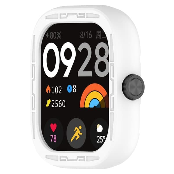 Xiaomi RedMi Watch 4 Silikonskyddande klockfodral - Vit Vit