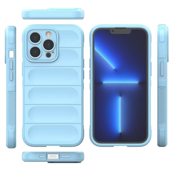 Blødt, grebsformet cover til iPhone 13 Pro - Baby Blue Blue