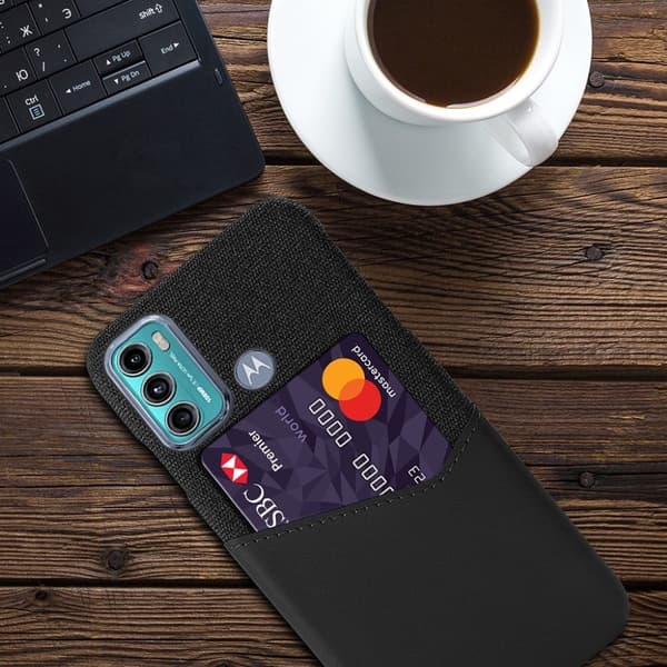 Bofink Motorola Moto G60 Card Cover - Sort Black